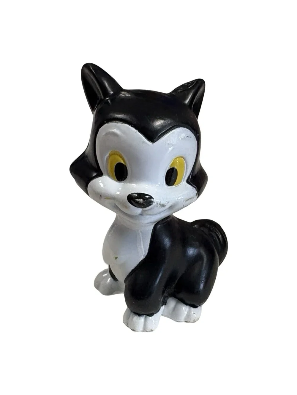 Disney Cat Pinocchio Figaro Figurine Cake Topper Black and White Collectable Toy